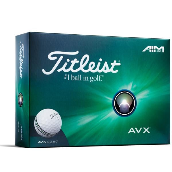 Titleist AVX Aim Wrap White Golf Balls (12 Balls)