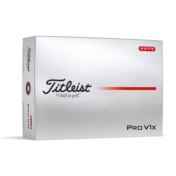 Titleist Pro V1x High Number Golf Balls (12 Balls) 2025