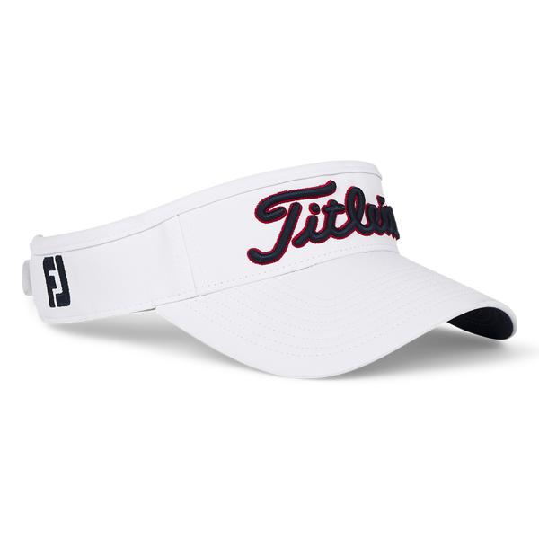 2025 tour performance visor white navy red th25vtp 146 02