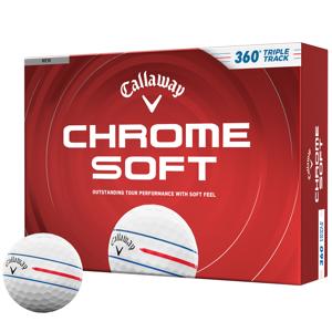 Callaway Chrome Soft 360 Triple Track White Golf Balls 2026