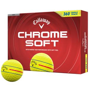 Callaway Chrome Soft 360 Triple Track Yellow Golf Balls 2026