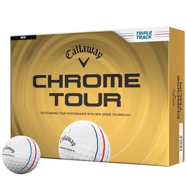 Callaway Chrome Tour Triple Track White Golf Balls (12 Balls) 2026