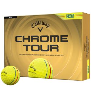 Callaway Chrome Tour Triple Track Yellow Golf Balls 2026