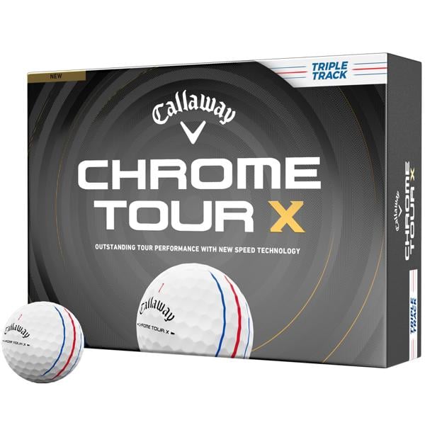 Callaway Chrome Tour X Triple Track White Golf Balls (12 Balls) 2026
