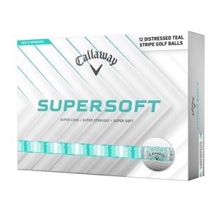 Limited Edition - Callaway SuperSoft Distressed Teal Stripe Golf Balls