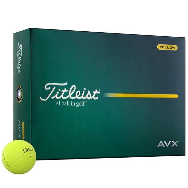 Titleist AVX Yellow Golf Balls (12 Balls) 2026