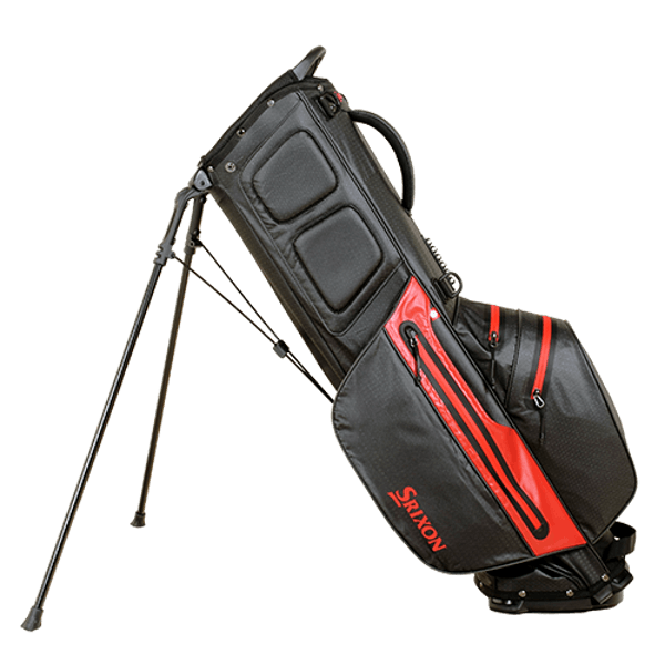 srixon weatherproof stand bag 2025 black red 121327025