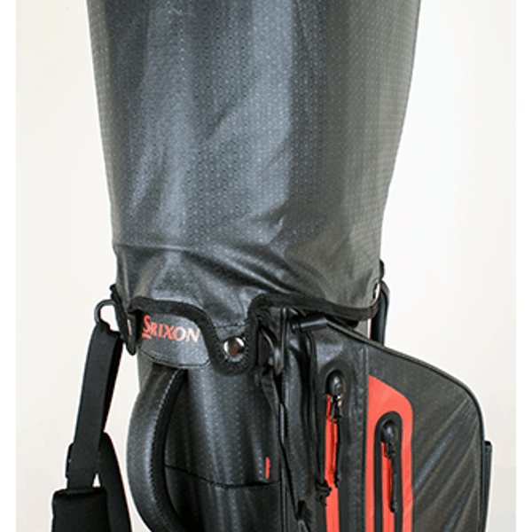 srixon weatherproof stand bag 2025 black red 12132702 hood