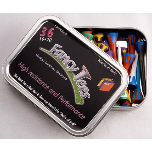 Fancy Tees In Tin Box (36 Tees)