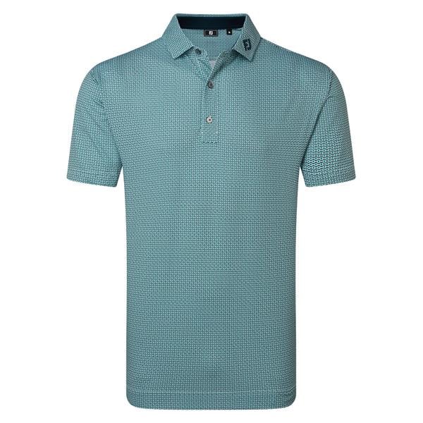 FootJoy Mens Nautical Flag Print Lisle Polo Shirt