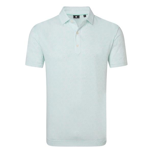 FootJoy Mens Wingtip Floral Lisle Polo Shirt
