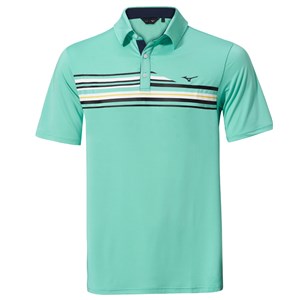 Mizuno Mens Quick Dry Elite Stripe Polo Shirt