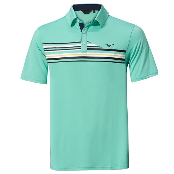 Mizuno Mens Quick Dry Elite Stripe Polo Shirt