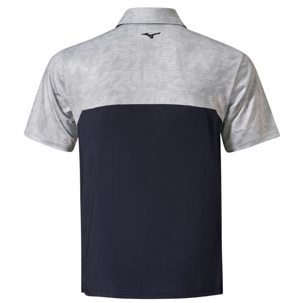 Mizuno Mens Quick Dry Hazard Stripe Polo Shirt