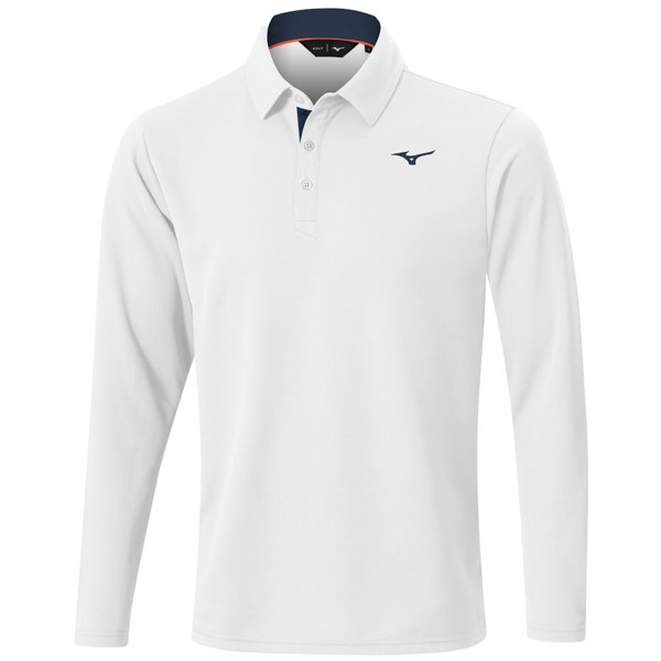 Mizuno Mens Breath Thermo Winter Long Sleeve Polo Shirt