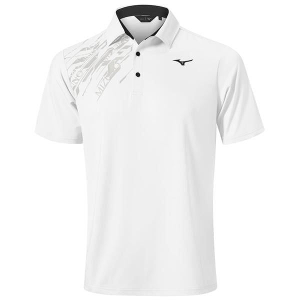 Mizuno Mens Elite Print Polo Shirt