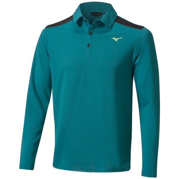 Mizuno Mens Winter Elite Long Sleeve Polo Shirt Golfonline