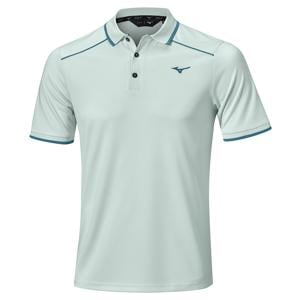 Mizuno Mens Rib Knitted Short Sleeve Polo Shirt