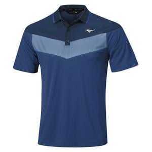 Mizuno Mens Block Interlock Short Sleeve Polo Shirt
