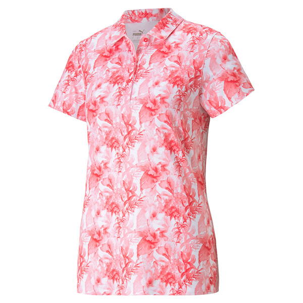 Puma Ladies Cloudspun Tropical Polo Shirt