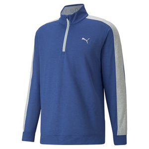 Puma Mens Cloudspun T7 Quarter Zip Pullover Top