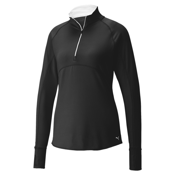 Puma Ladies Gamer 1/4 Zip Long Sleeve Top