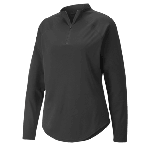 Puma Ladies Shine 1/4 Zip Long Sleeve Pullover