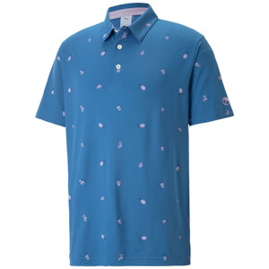 Puma Mens Cloudspun Citrus Polo Shirt - Arnold Palmer Collection