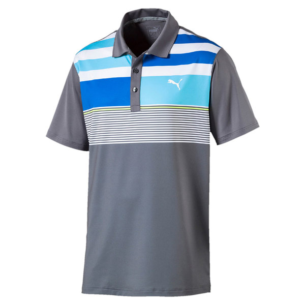 Puma  Mens Road Map Asym Polo Shirt