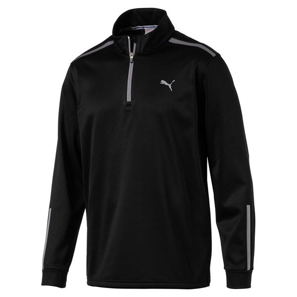 Puma Mens Midweight Quarter Zip Fleece Pullover