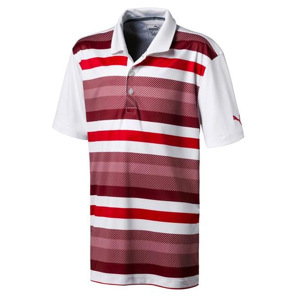 Puma Junior Boys Turf Stripe Polo Shirt