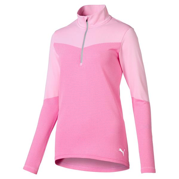Puma Ladies 3D Knit Quarter Zip Pullover
