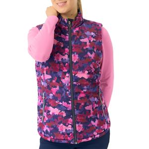 Pure Golf Ladies Eve Reversible Gilet - Autumn Aquarelle