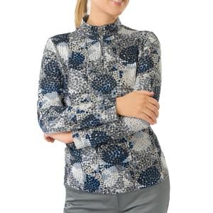 Pure Golf Ladies Arusha Long Sleeve Quarter Zip Pullover - Quiet Glade