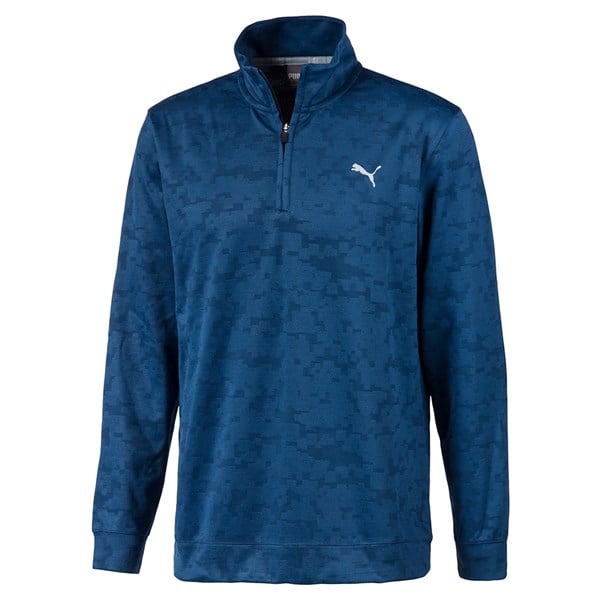 Puma Mens Alterknit Digi Camo Quarter Zip Pullover