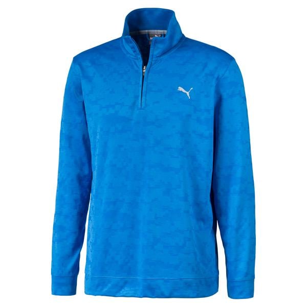 Puma Mens Alterknit Digi Camo Quarter Zip Pullover