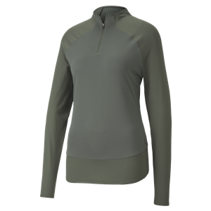 Puma Ladies Mesh Quarter Zip Pullover