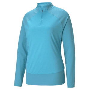 Puma Ladies Mesh Quarter Zip Pullover