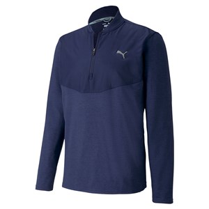 Puma Mens Cloudspun Quarter Zip Midlayer Top