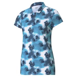 Puma Ladies Cloudspun Watercolour Floral Polo Shirt