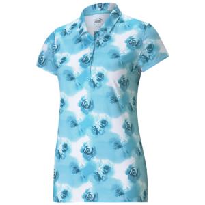 Puma Ladies Cloudspun Watercolour Floral Polo Shirt