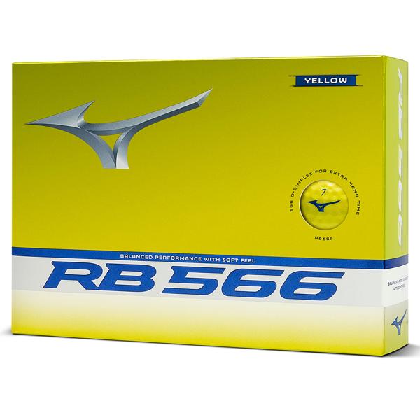 Mizuno RB 566 Yellow Golf Balls (12 Balls) 2024