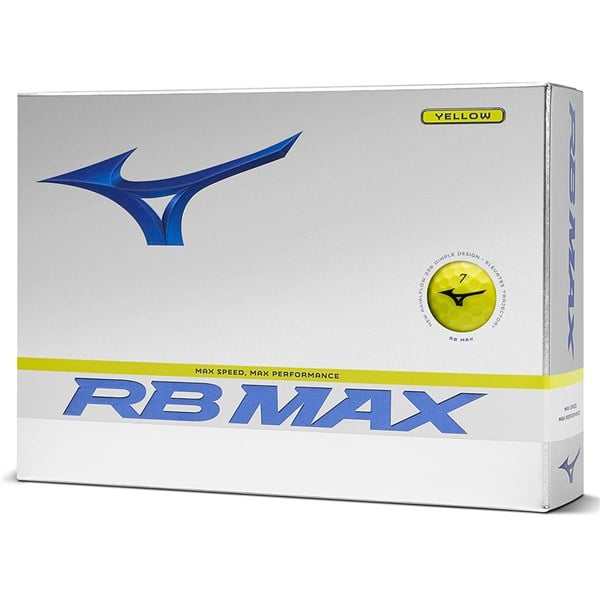 Mizuno RB MAX Yellow Golf Balls (12 Balls)