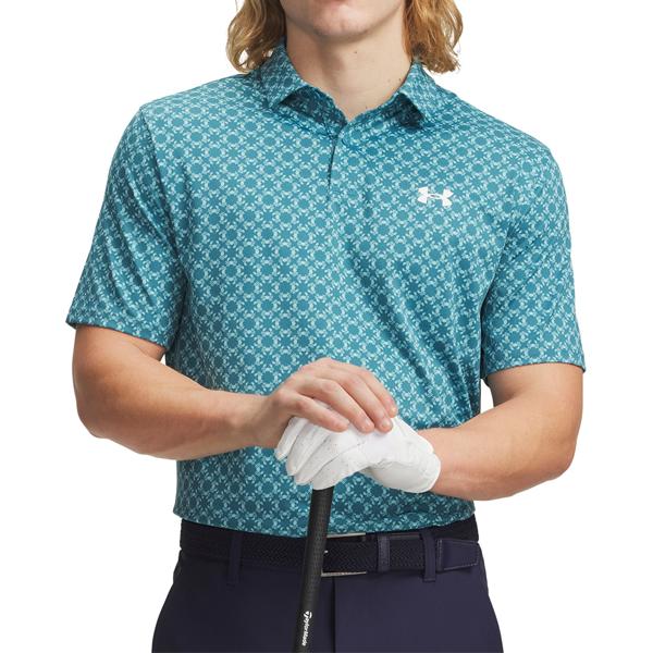 Under Armour Mens Matchplay Printed Crab Geo Polo Shirt