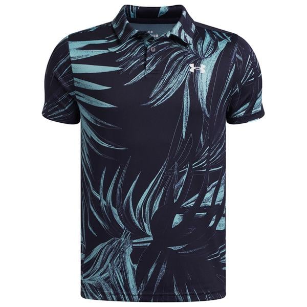 Under Armour Junior Boys Matchplay Printed Palm Macro Polo Shirt