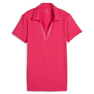 Puma Ladies Cloudspun Piped Short Sleeve Polo Shirt