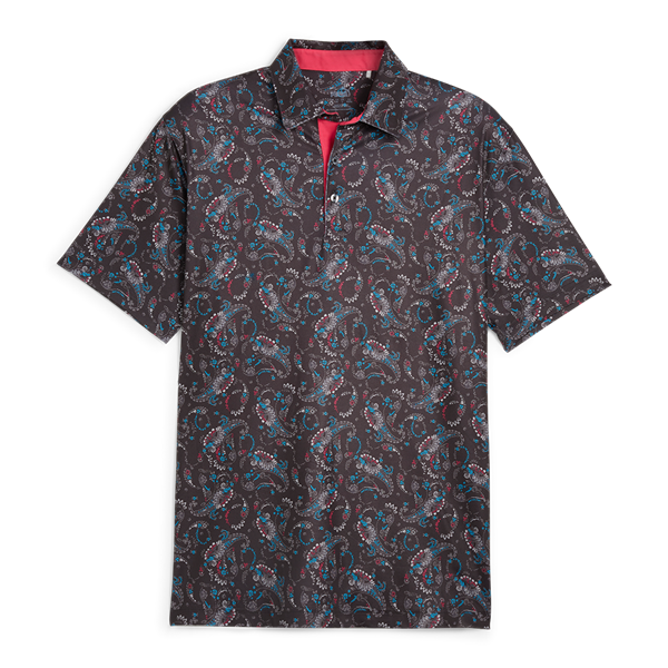 Puma Mens Cloudspun Paisley Polo Shirt