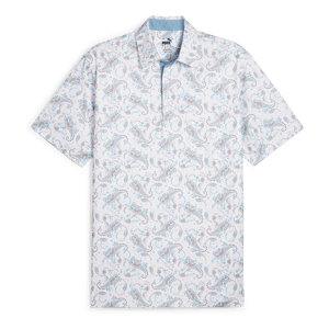 Puma Mens Cloudspun Paisley Polo Shirt