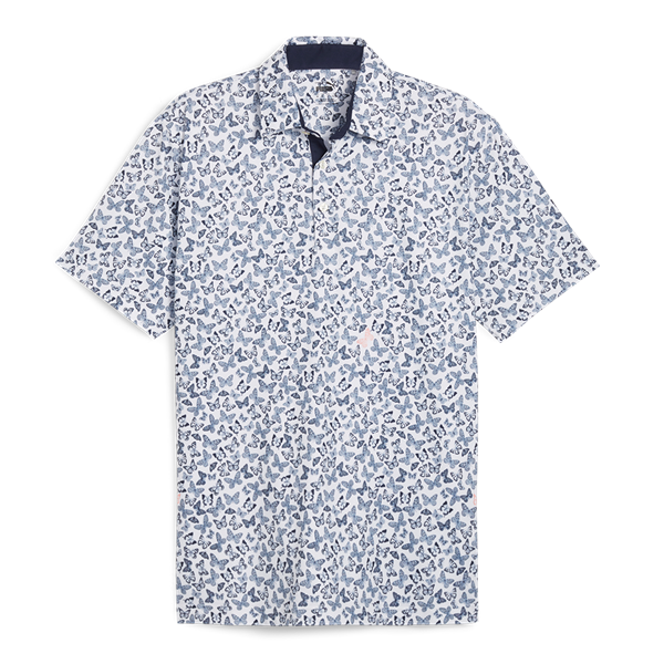 Puma Mens Cloudspun Butterflies Polo Shirt