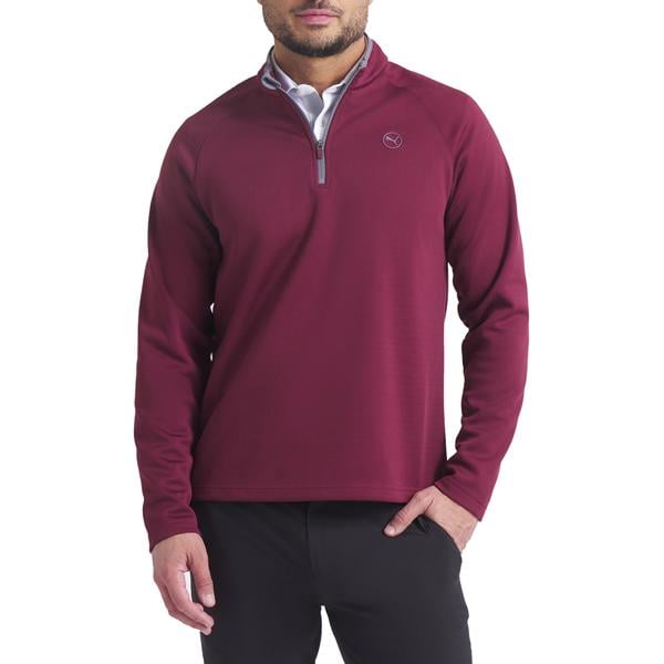 Puma Mens Waffle Fleece 1/4 Zip Pullover